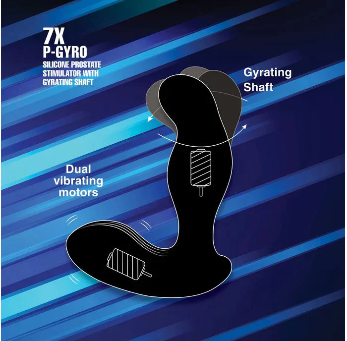 Alpha-Pro 7X P-Gyro Silicone Prostate Stimulator With Gyrating Shaft - Image 7