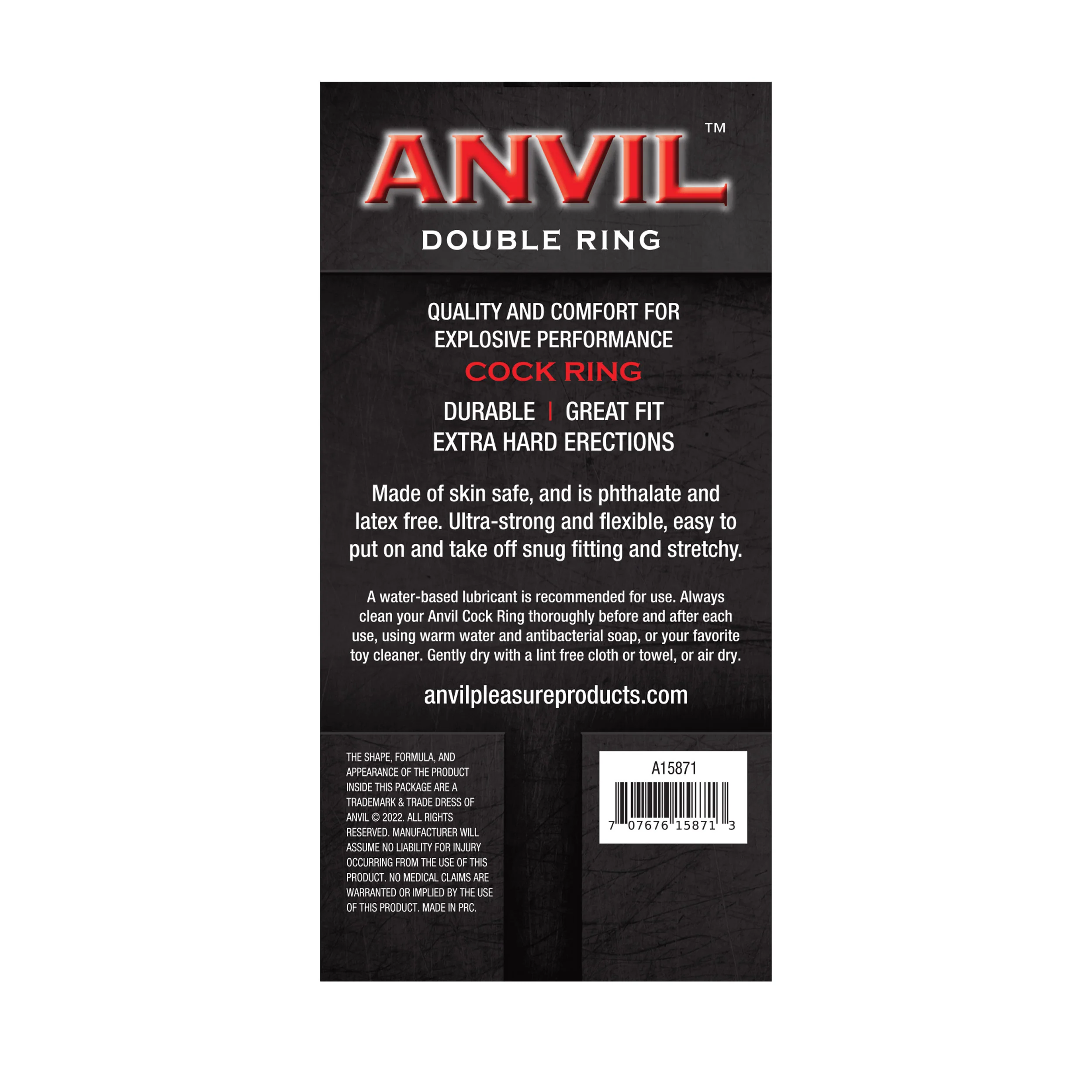 Anvil Glow-in-the-Dark Purple Double Ring - Image 3