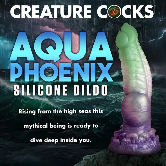 AQUA PHOENIX SILICONE DILDO - Image 4