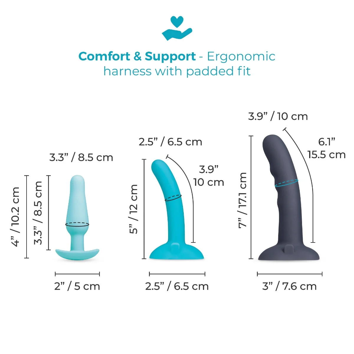 b-Vibe Strap-It-On Anal Training Kit - Image 8