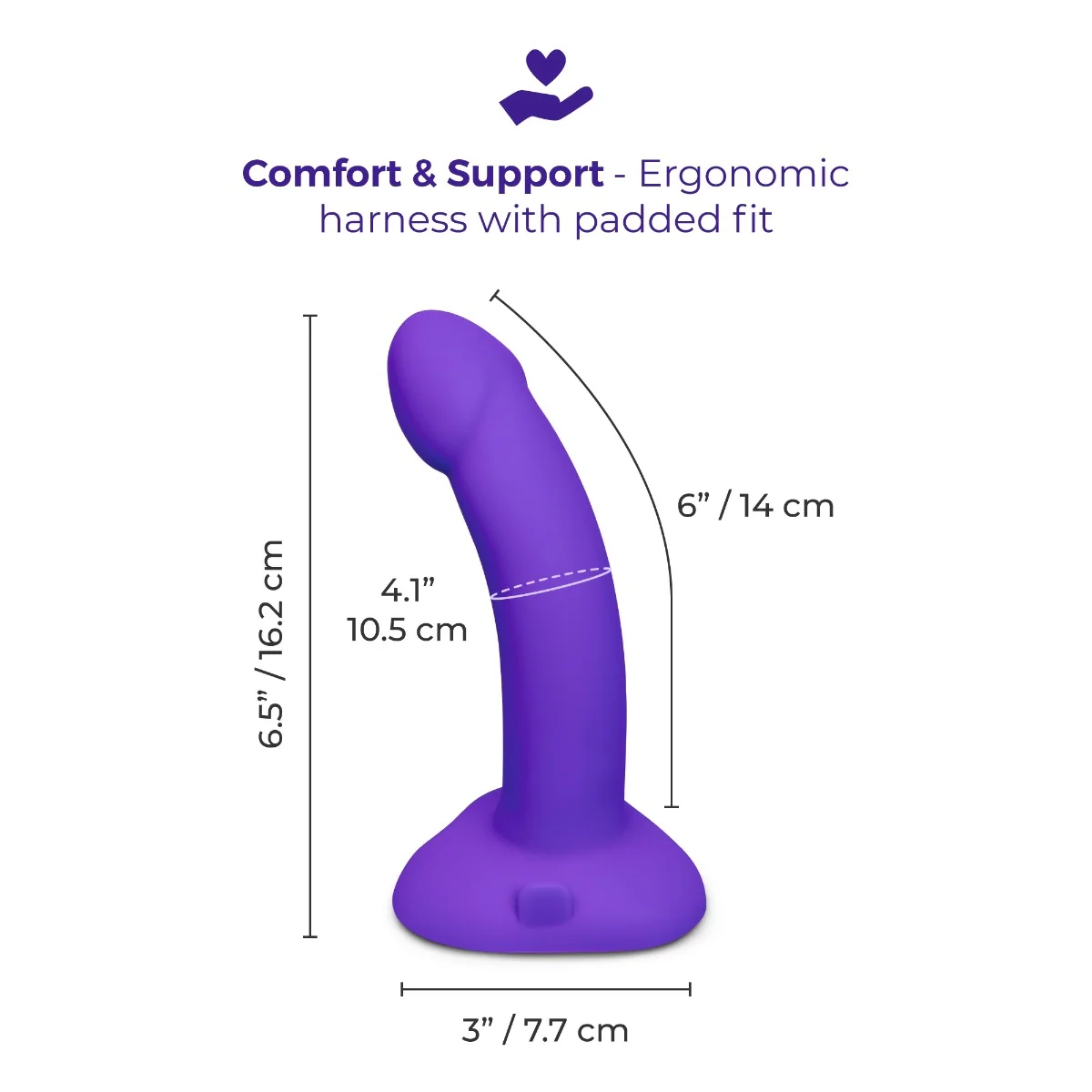b-Vibe Vibrating Curved Strap-On Kit - Image 8