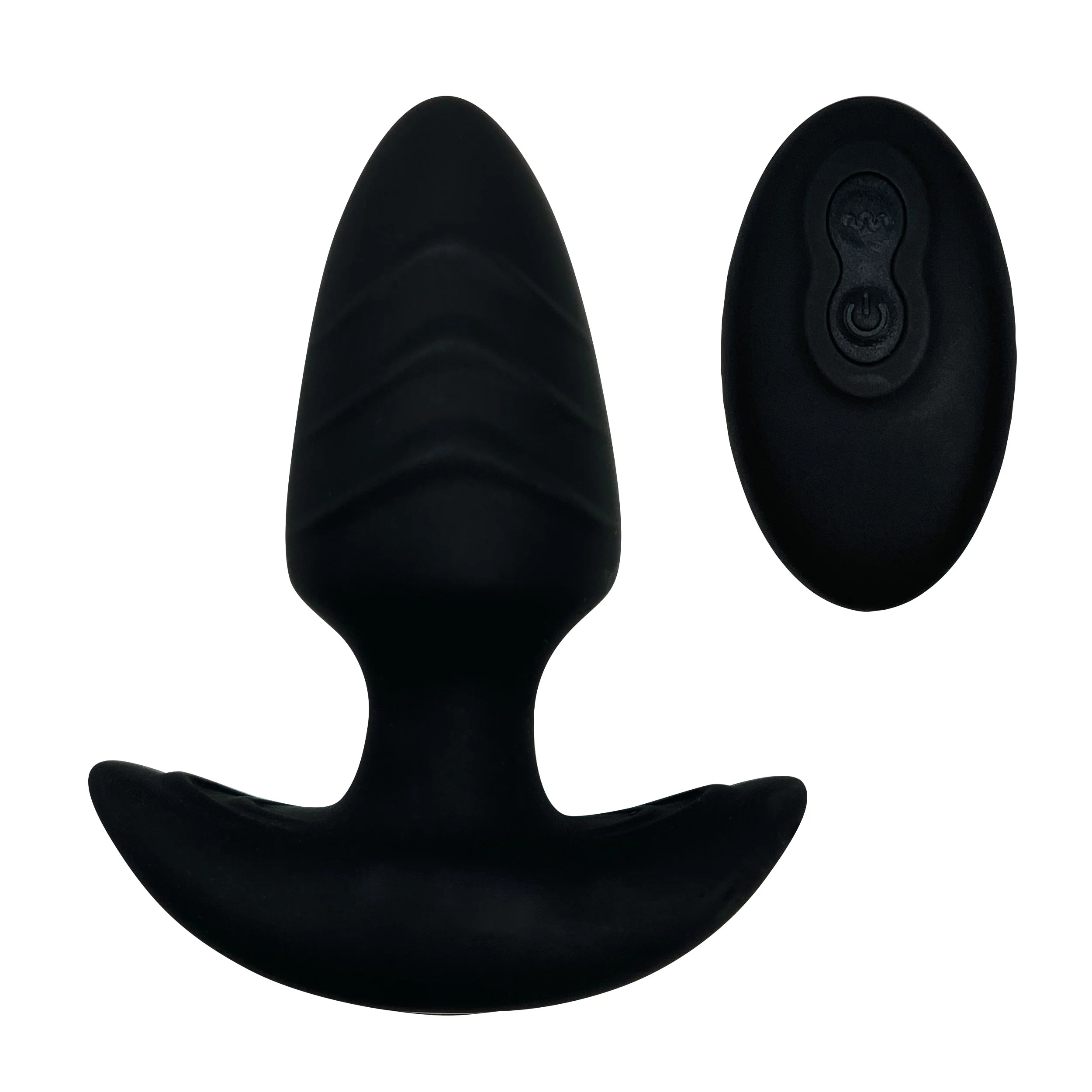 The Blacklist Pleasure Ribbed Twirling Vibration Anal Plug With Remote