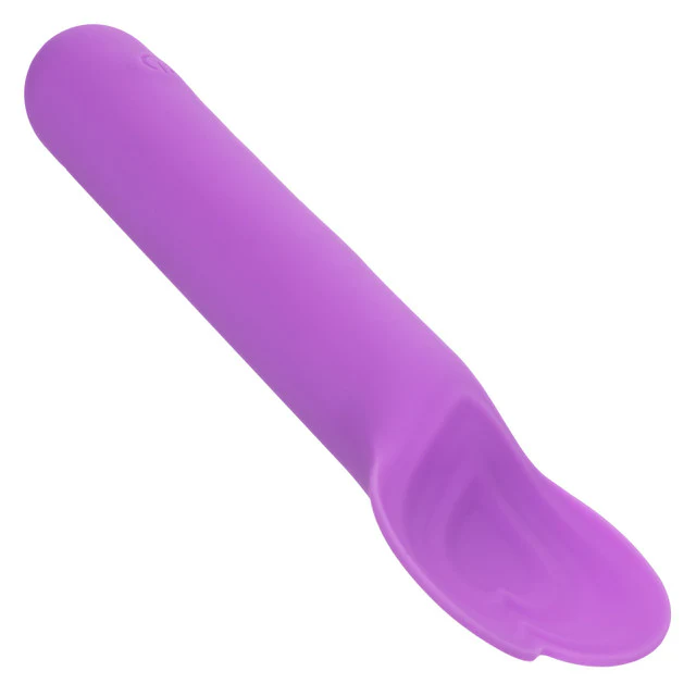 Bliss Liquid Silicone Lover Fluttering Vibrator in Purple - Image 3