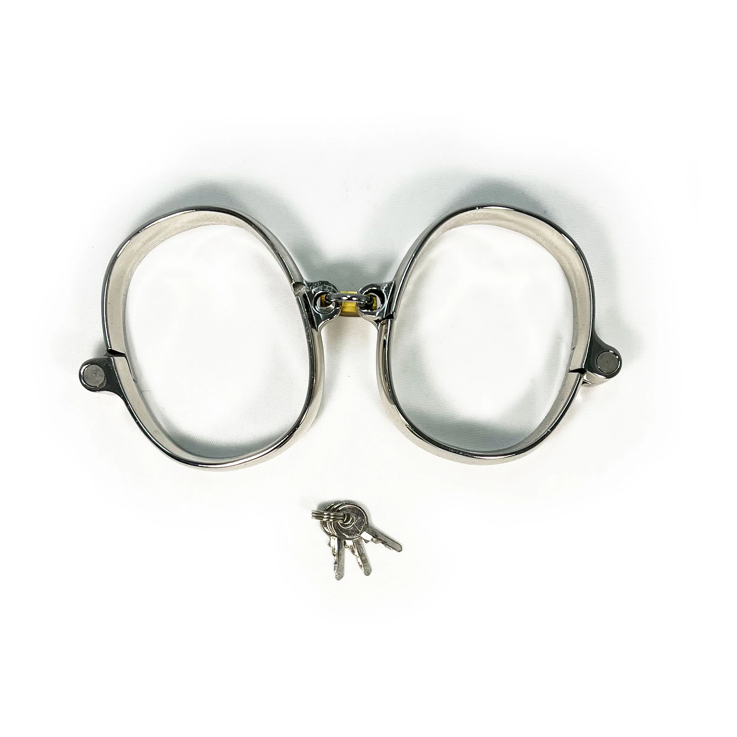 BONDAGE METAL SHACKLE LOCKABLE FEMALE WRIST RESTRAINTS FOR FETISH KINK PLAY - Large - Image 4