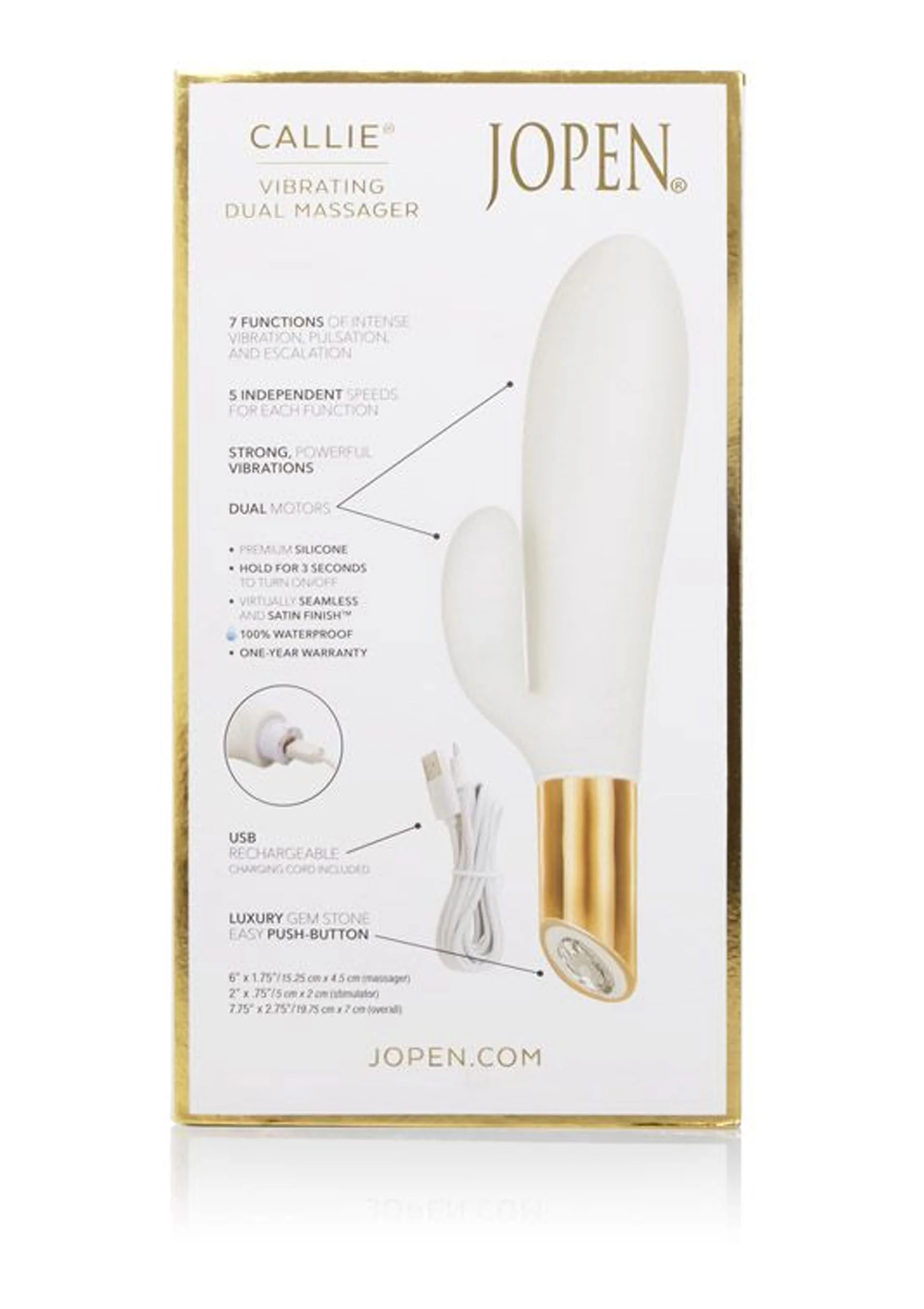 Callie By Jopen Vibrating Dual Massager - Image 3