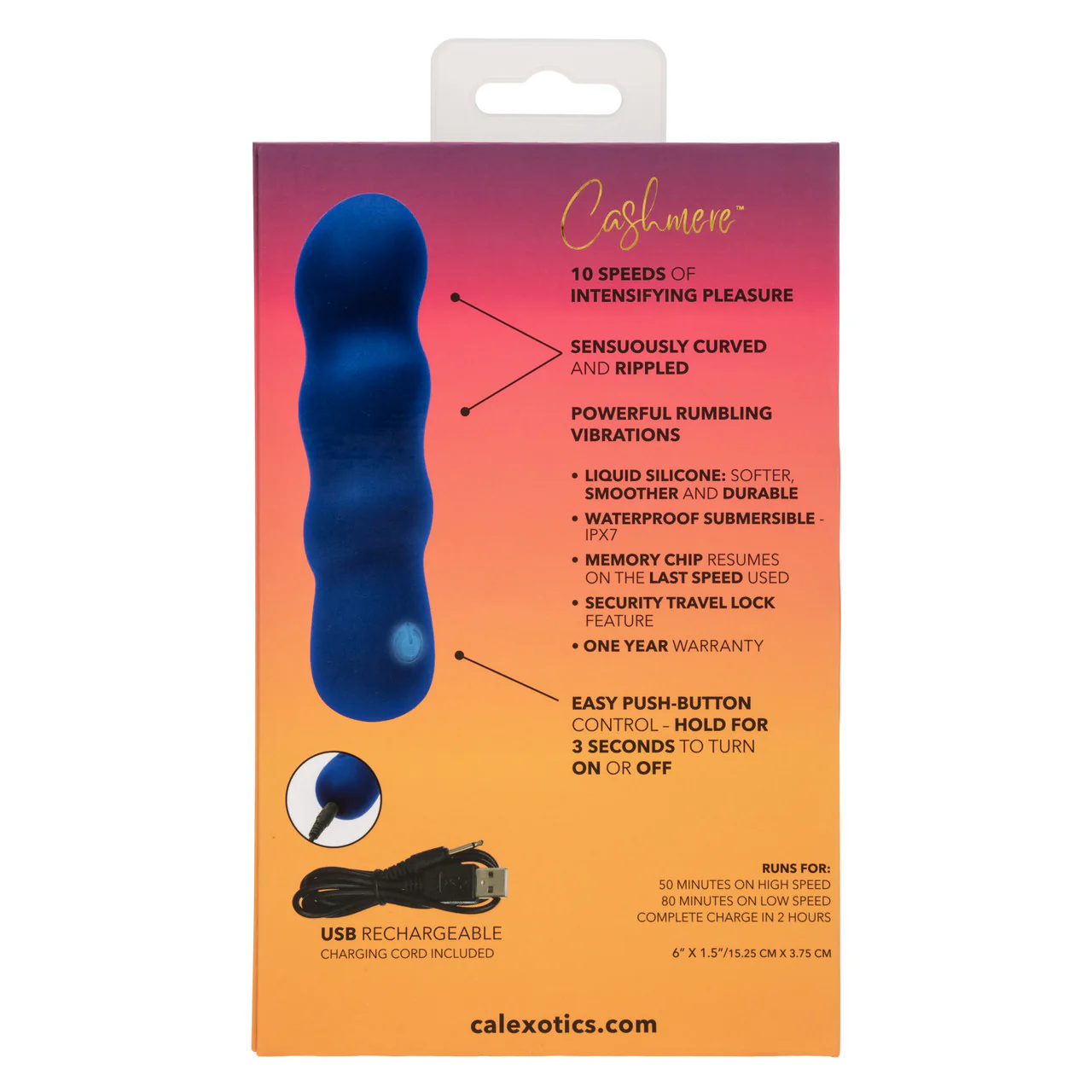 Cashmere Liquid Silicone Satin Swirl Vibrator - Image 4