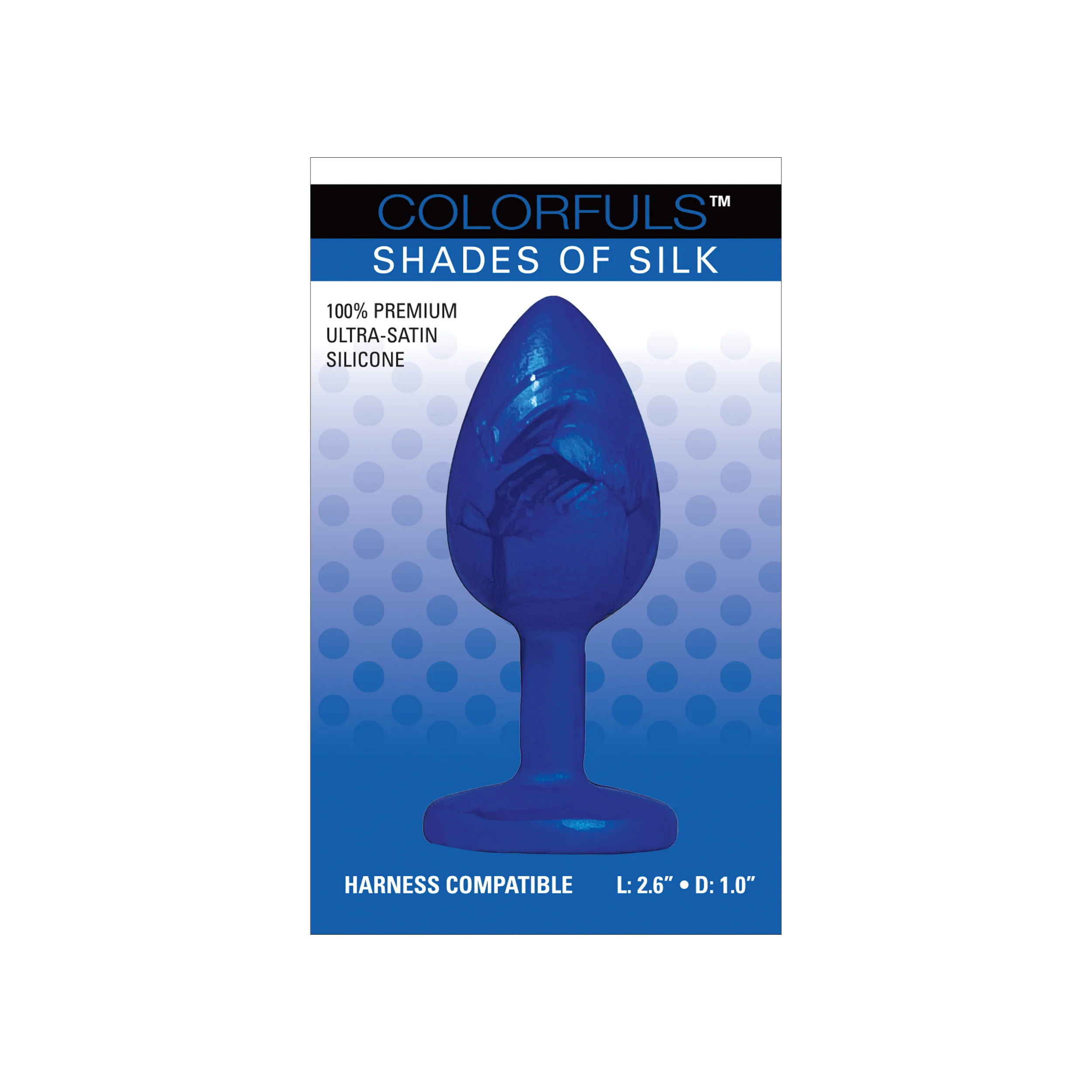 Colorfuls Shades of Silk Blue Jewel Plug - Image 4