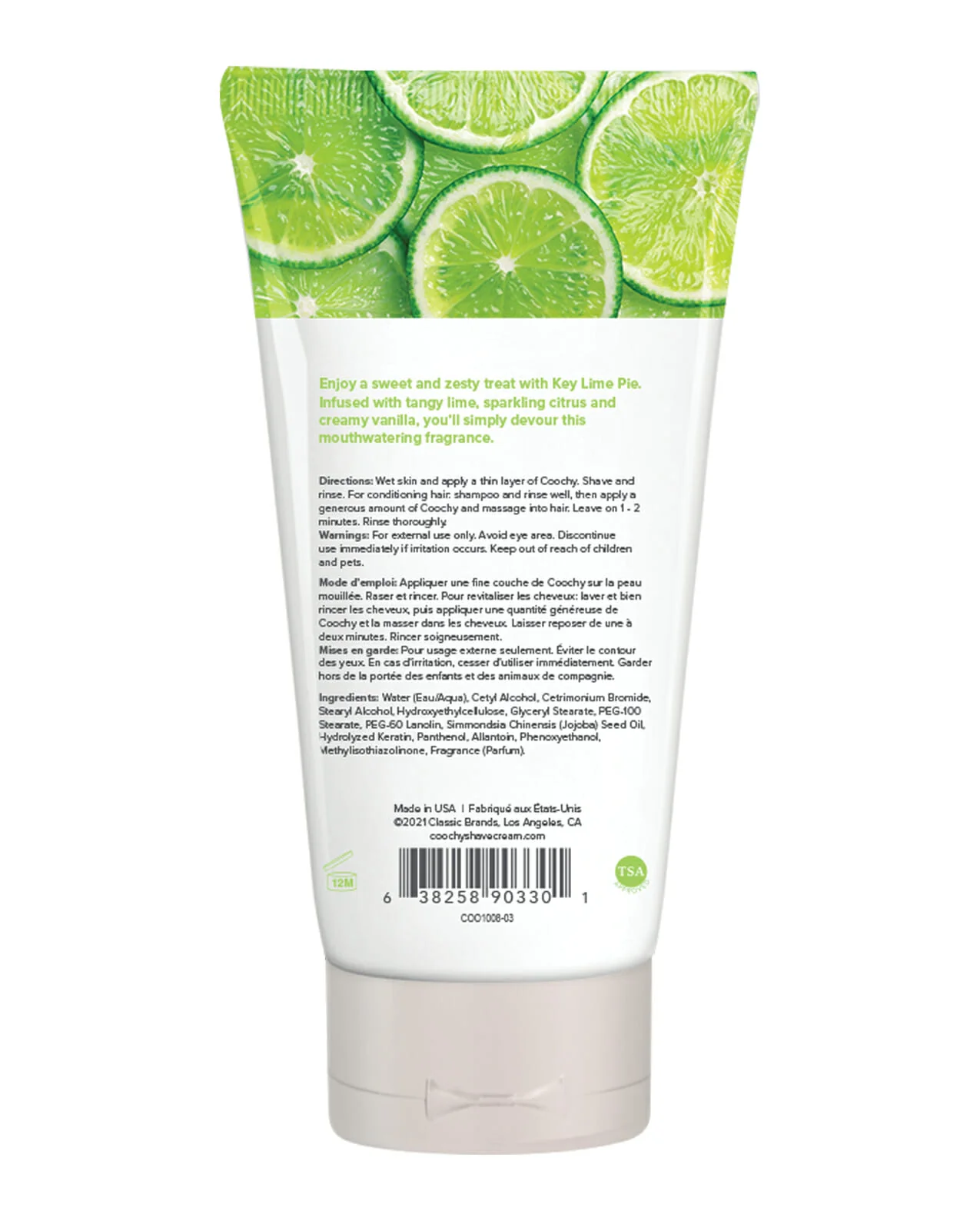 COOCHY Oh So Smooth Shave Cream Key Lime - 3.4 oz - Image 2