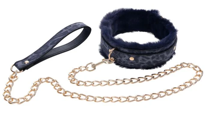 Cougar Faux Leather Fur Collar & Leash - Image 5