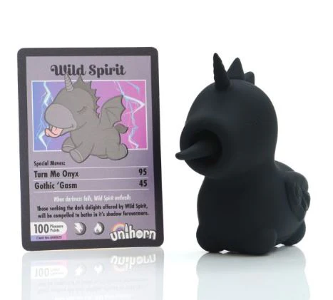 Creative Conceptions Unihorn Wild Spirit Mini Unicorn Vibrator - Black - Image 2