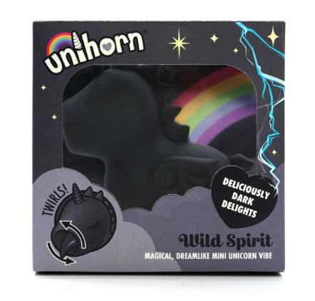 Creative Conceptions Unihorn Wild Spirit Mini Unicorn Vibrator - Black - Image 3