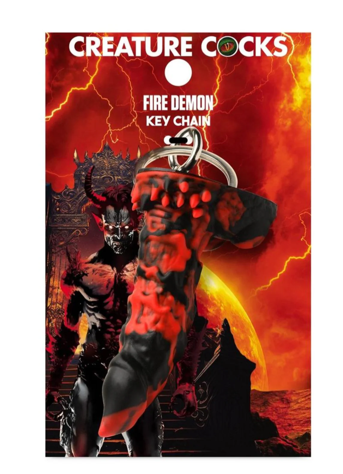 THE CREATURE COCKS FIRE DEMON DONG KEYCHAIN - Image 2
