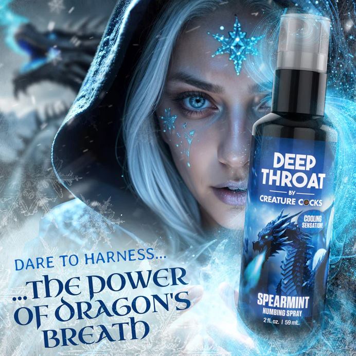 Creature Cocks Spearmint Deep Throat Numbing Spray - 2 oz - Image 4
