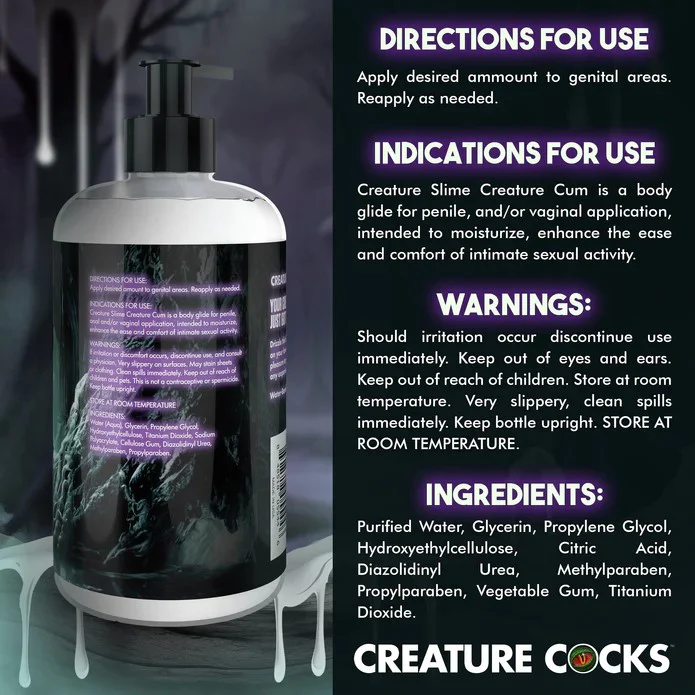 Creature Slime 16oz Creature Cum Water-Based Lubricant - Image 4