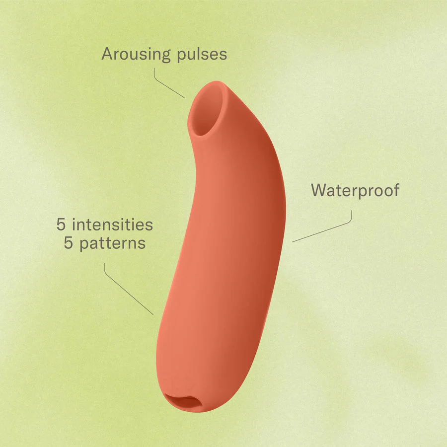 Dame Aer Pressure Wave Suction Vibrator - Papaya - Image 4