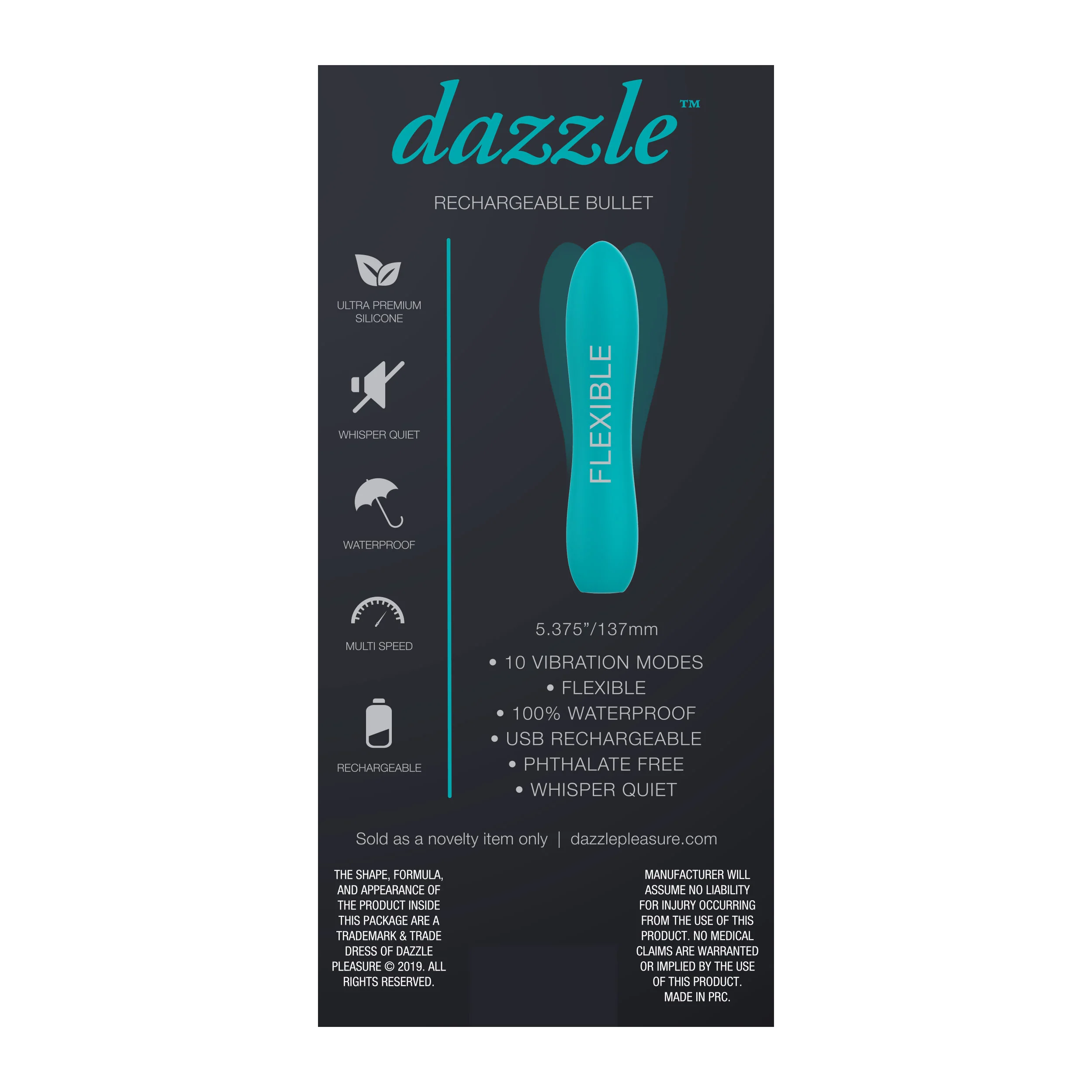 Dazzle Teal Flex Bullet - Image 2
