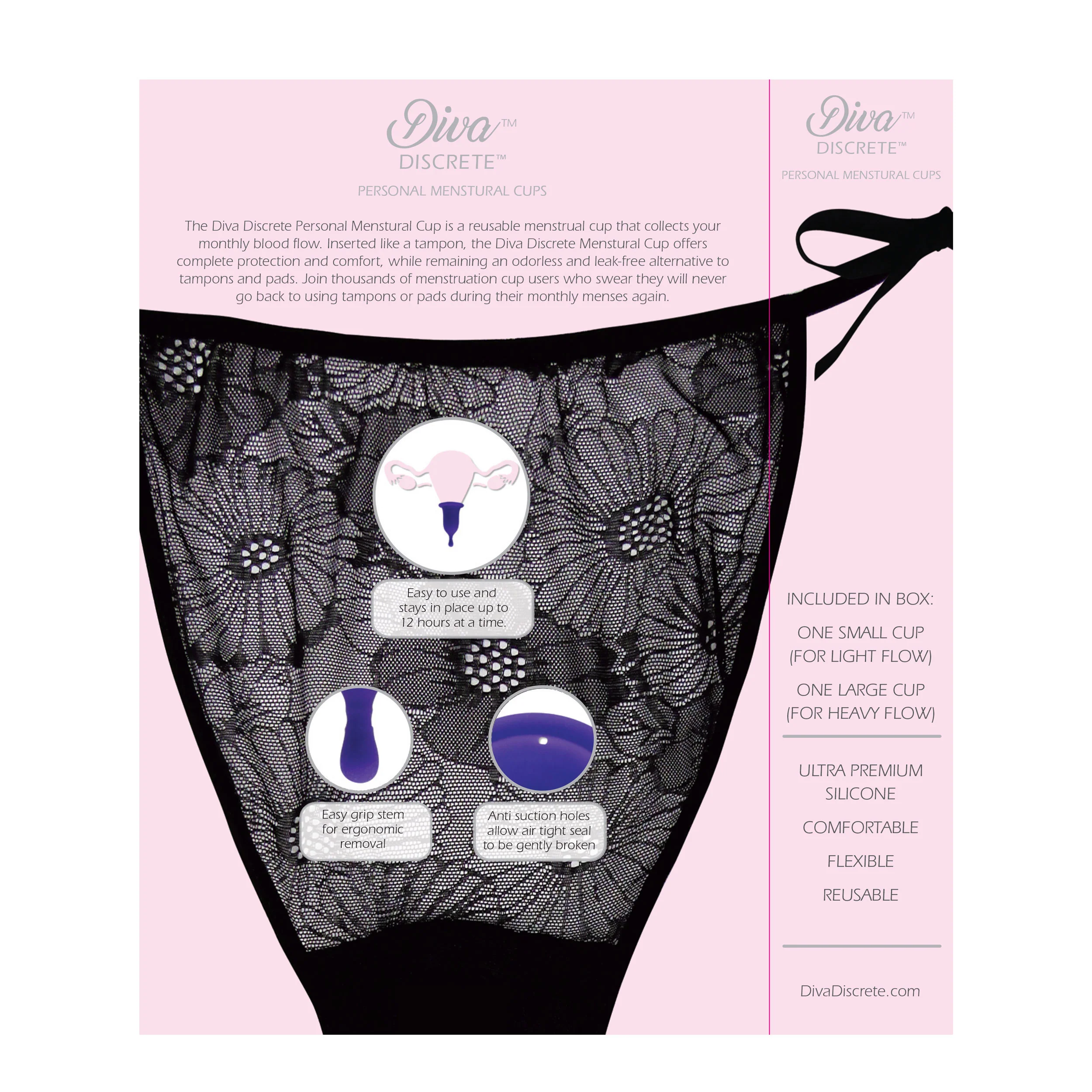 Diva Discrete Menstrual Cup Set - Image 3