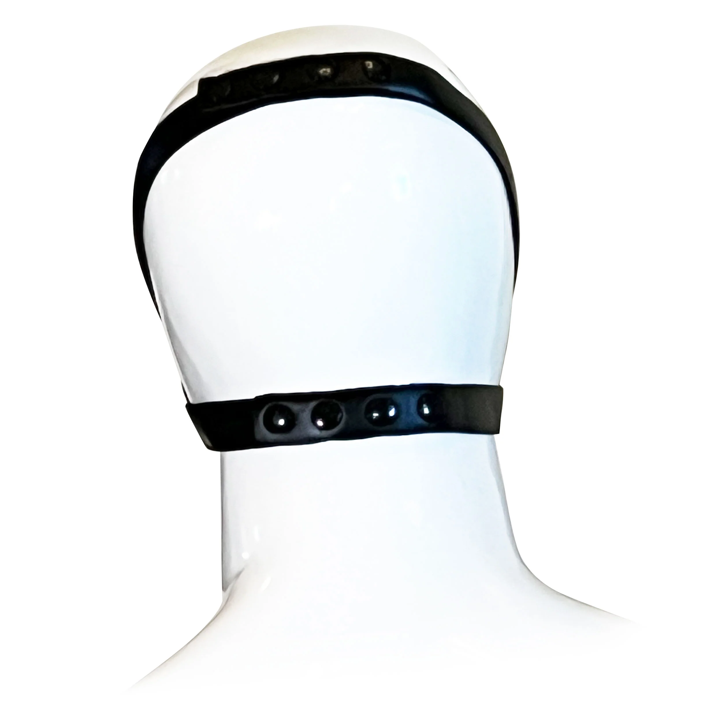 Dog Muzzle Head Harness by Fetish Pleasure Play in Black - Image 2