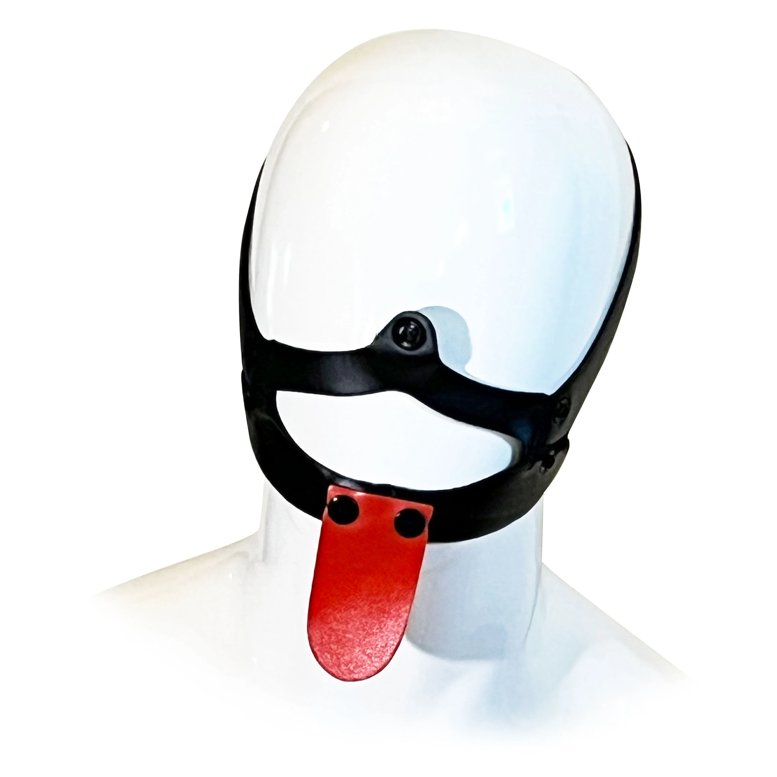 Dog Muzzle Head Harness by Fetish Pleasure Play in Black - Image 4