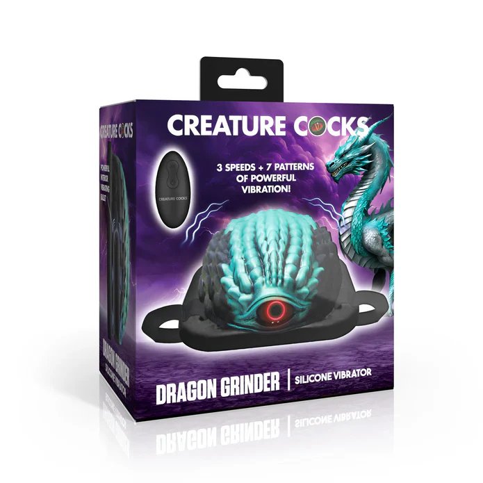 Dragon Vibrating Silicone Grinder with Mounting Straps - Image 2