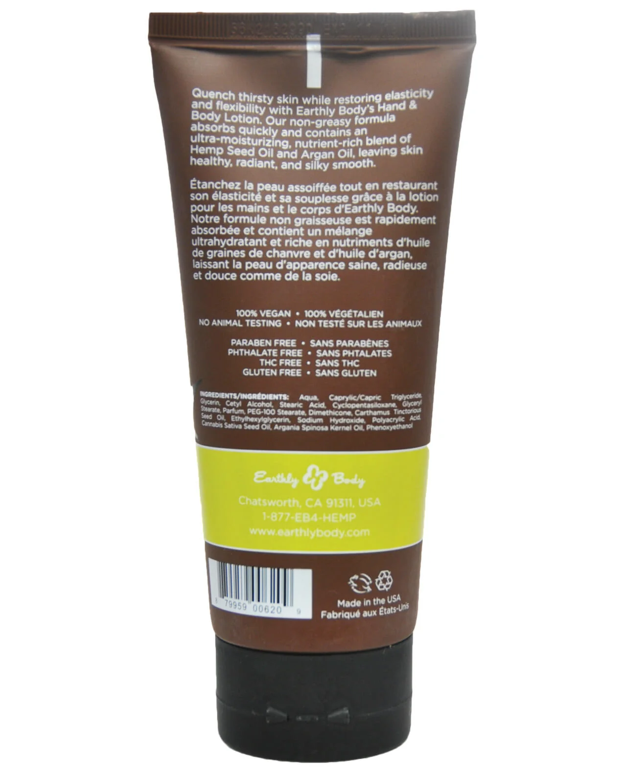 Earthly Body Nag Champa Hemp Seed Lotion - 7 oz - Image 2