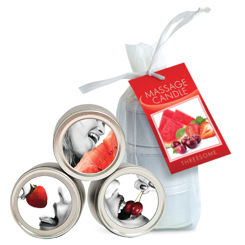 Earthly Body 4-in-1 Edible Massage Candle Trio 2oz