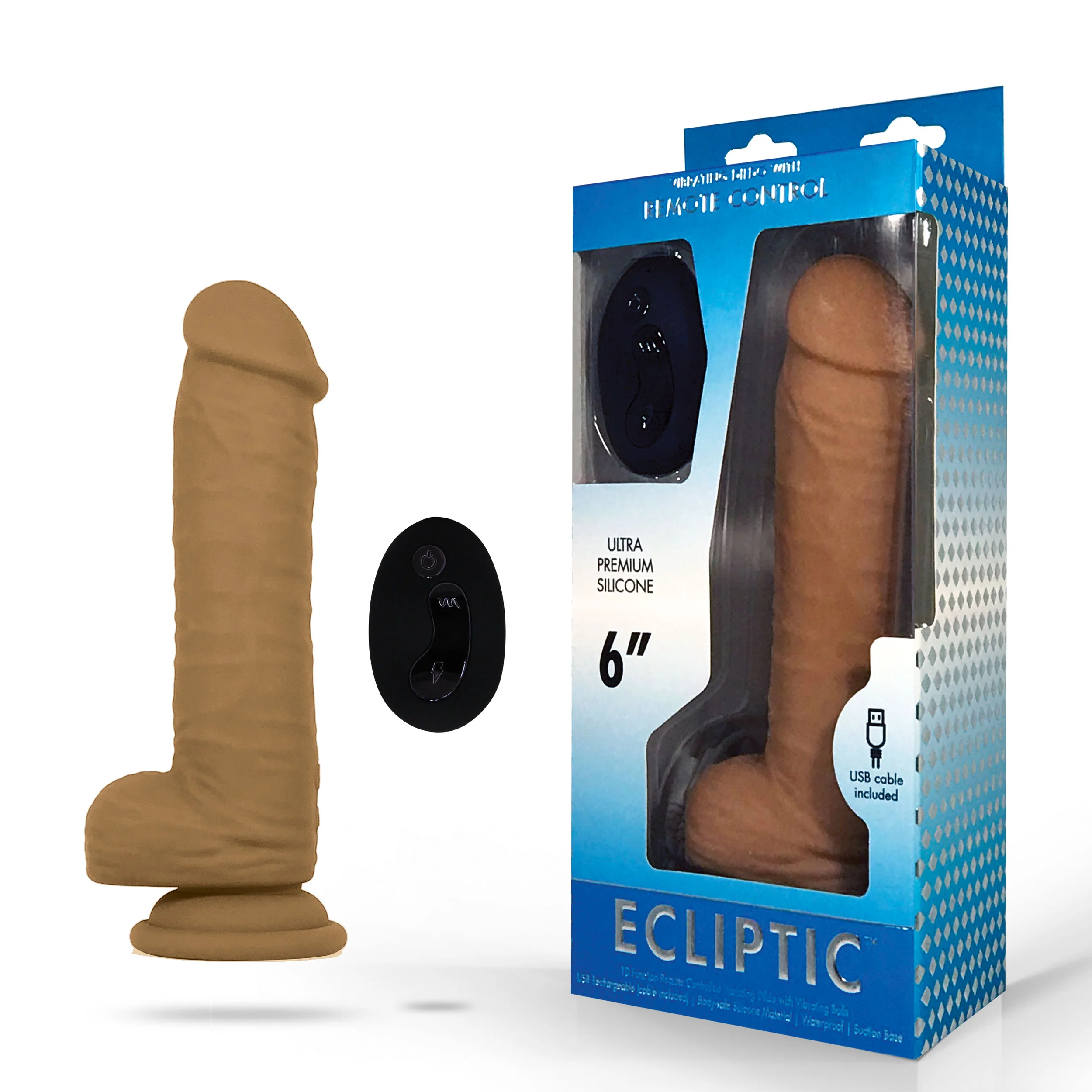 Ecliptic SZ2 Remote Dildo - Brown - Image 3