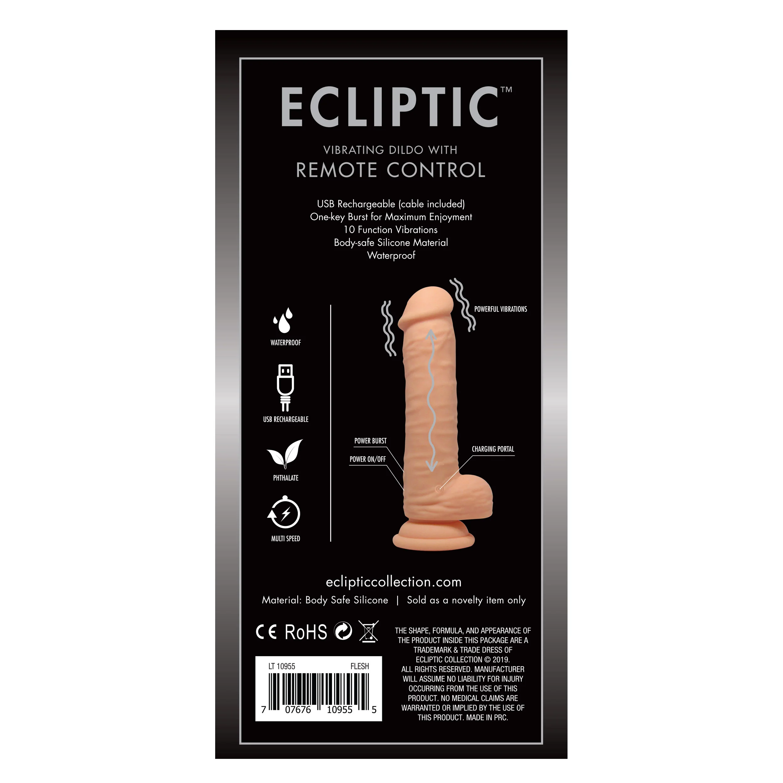 Ecliptic SZ2 Remote Dildo - Flesh - Image 2