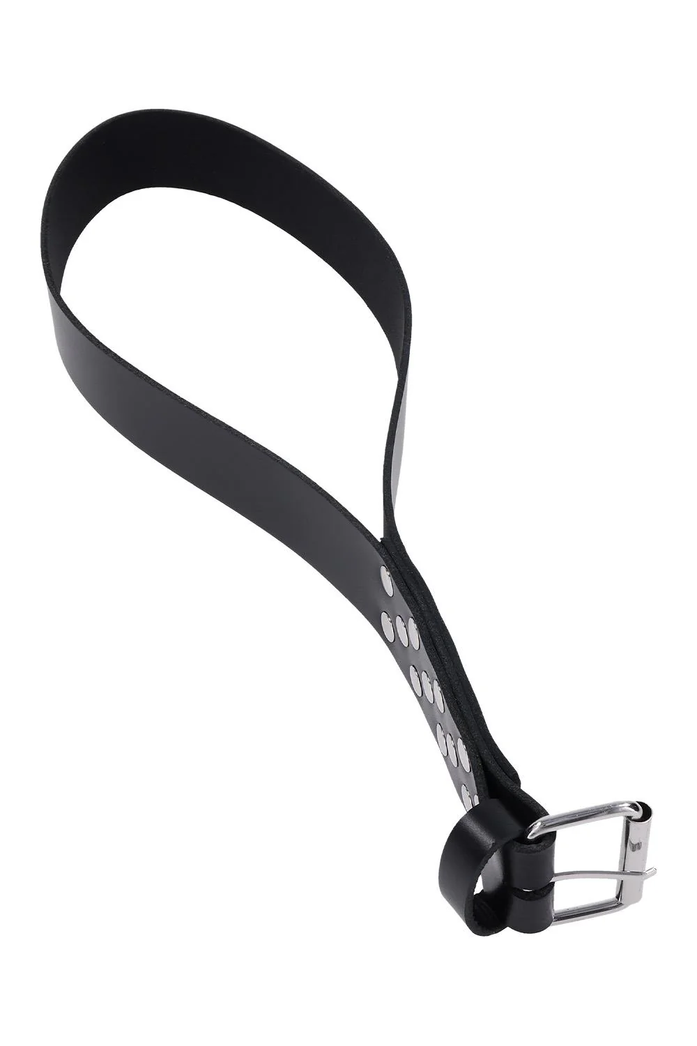 Edge Looped Leather Belt Spanker by Sportsheets - Image 4