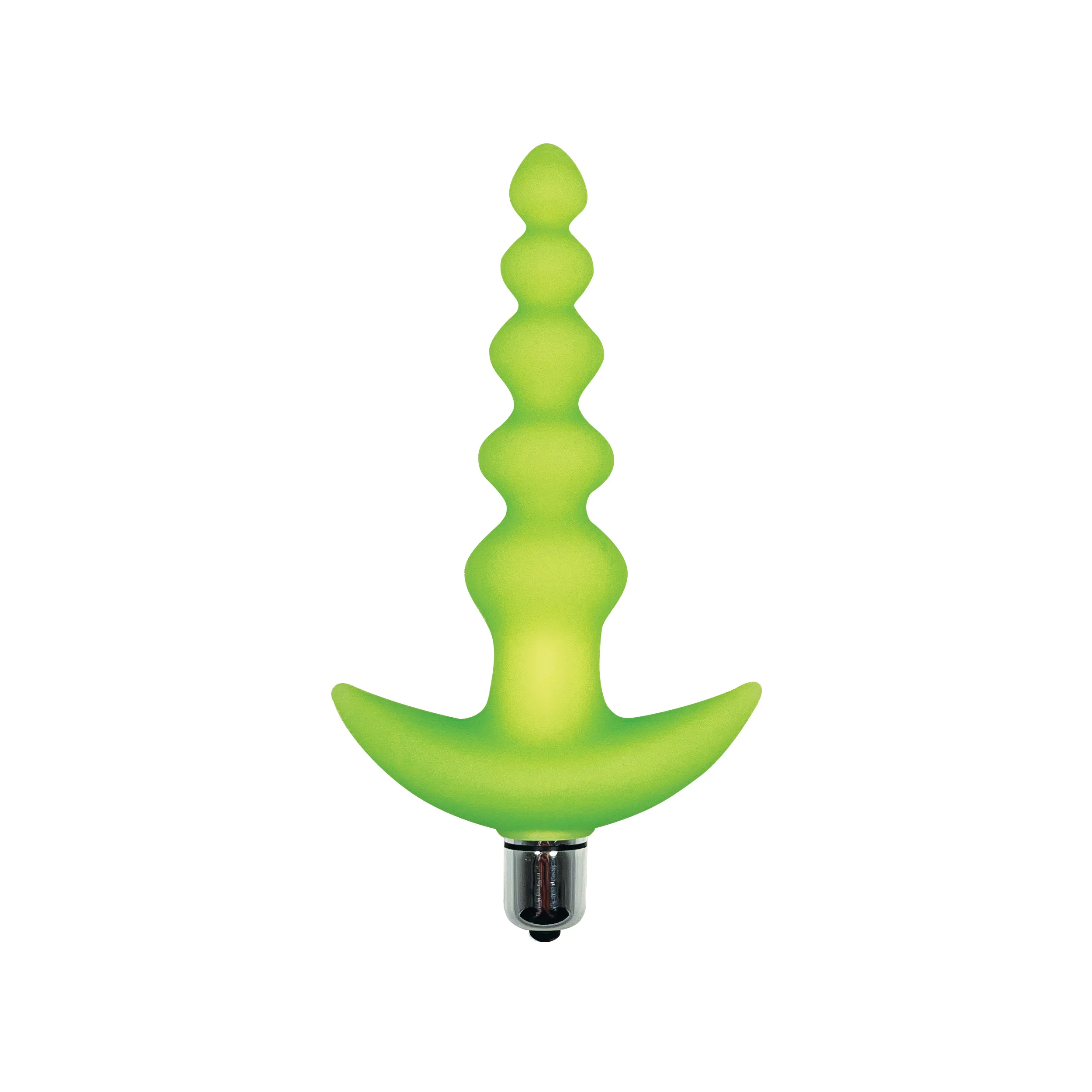 Hook N' Up Green Glow-in-the-Dark Butt Plug