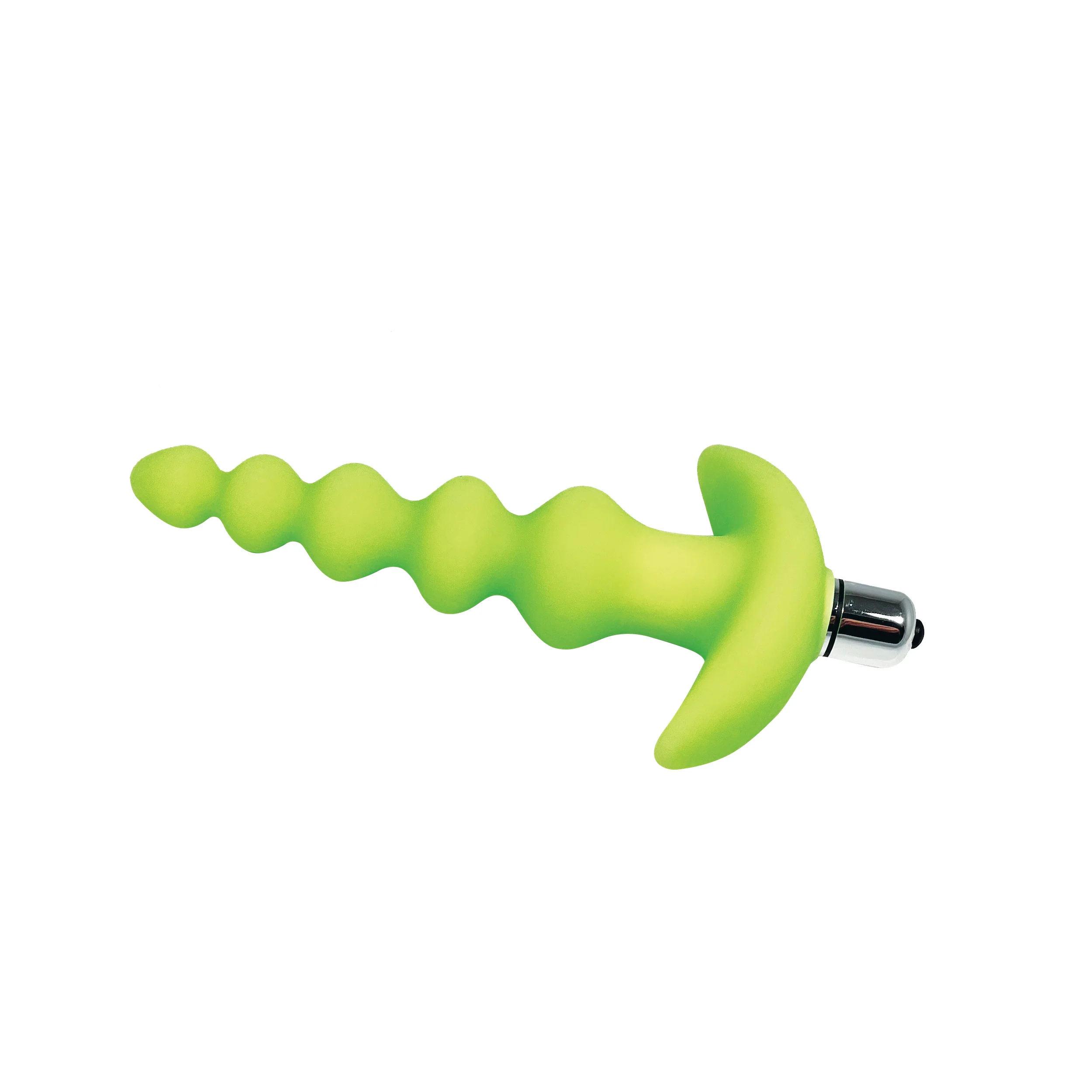 Hook N' Up Green Glow-in-the-Dark Butt Plug - Image 2