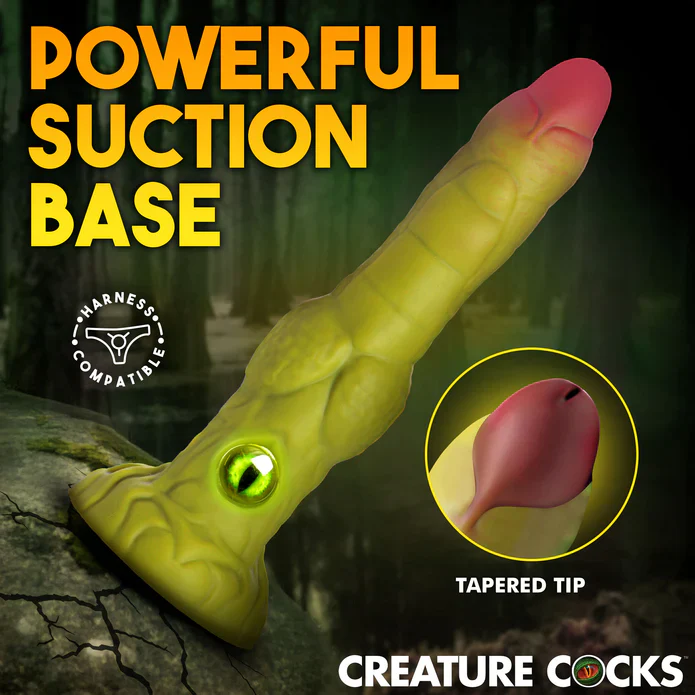 Eyegor Thrusting & Vibrating Silicone Monster Dildo by Creature Cocks - Image 4