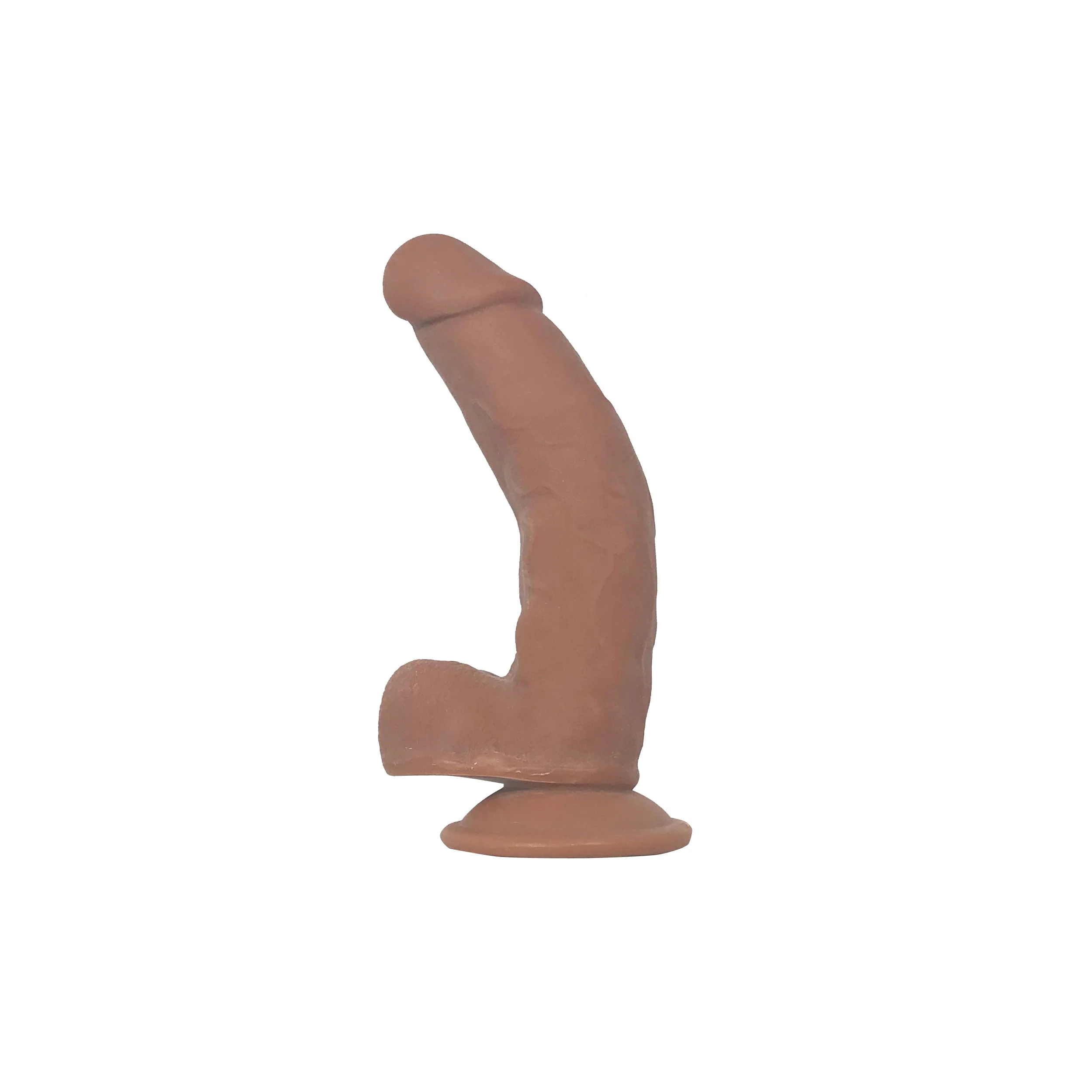 F5 8.5in Self Lubricating Dildo - Brown - Image 2