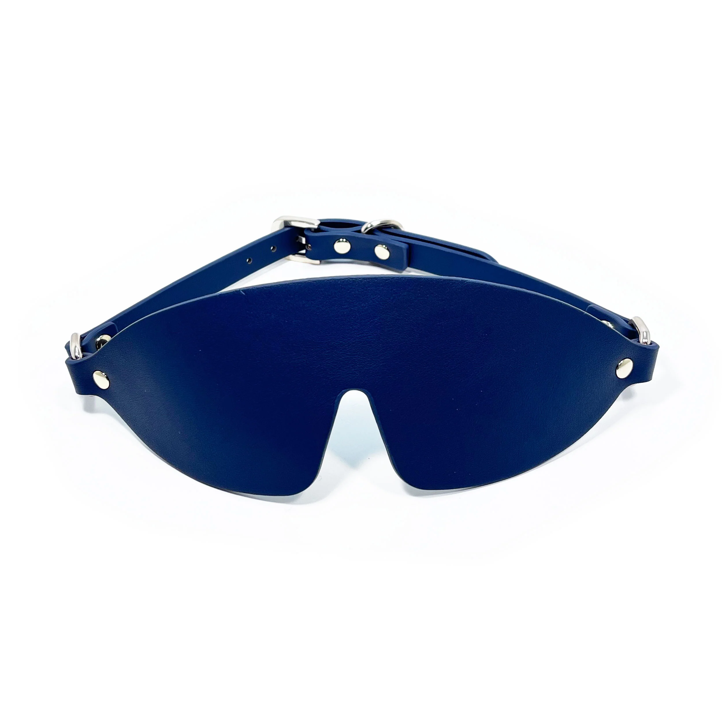 Fetish Pleasure Play Deluxe Leather Bondage Kit - Blue - Image 4