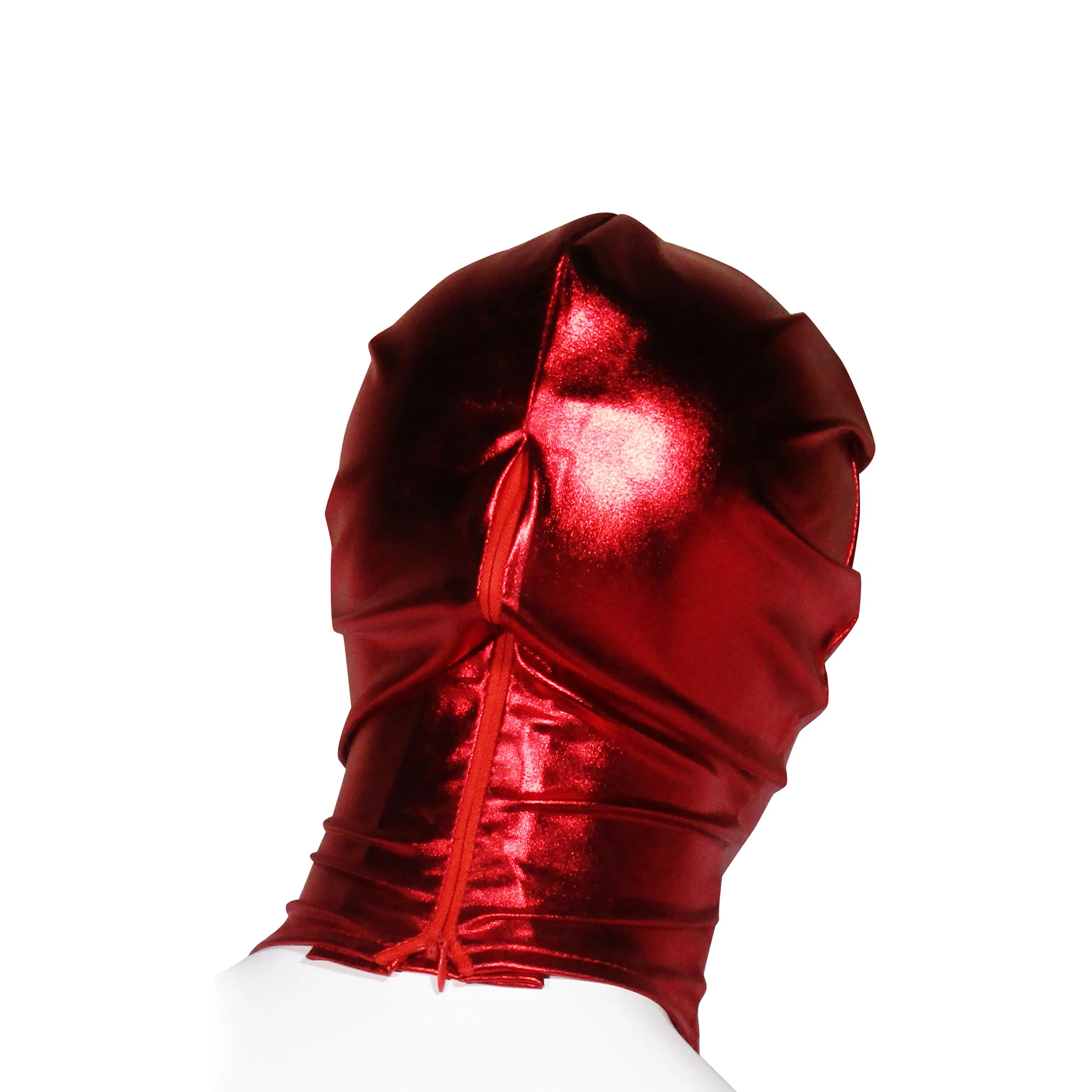 Fetish Pleasure Play Red Open Eye Hood - Image 2
