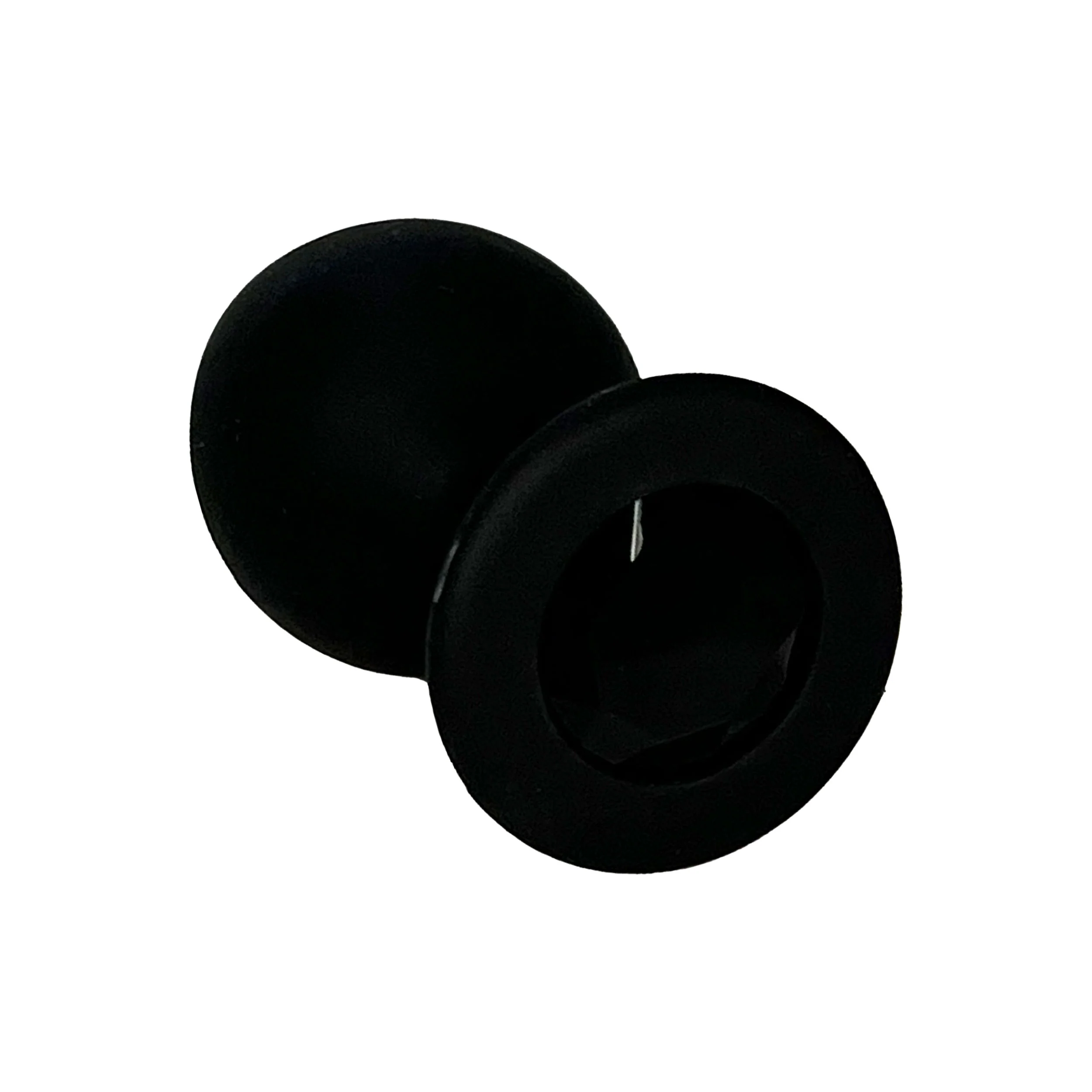 FETISH PLEASURE PLAY SILICONE BLACK ANAL PLUG WITH BLACK JEWELED BASE - Medium - Image 2