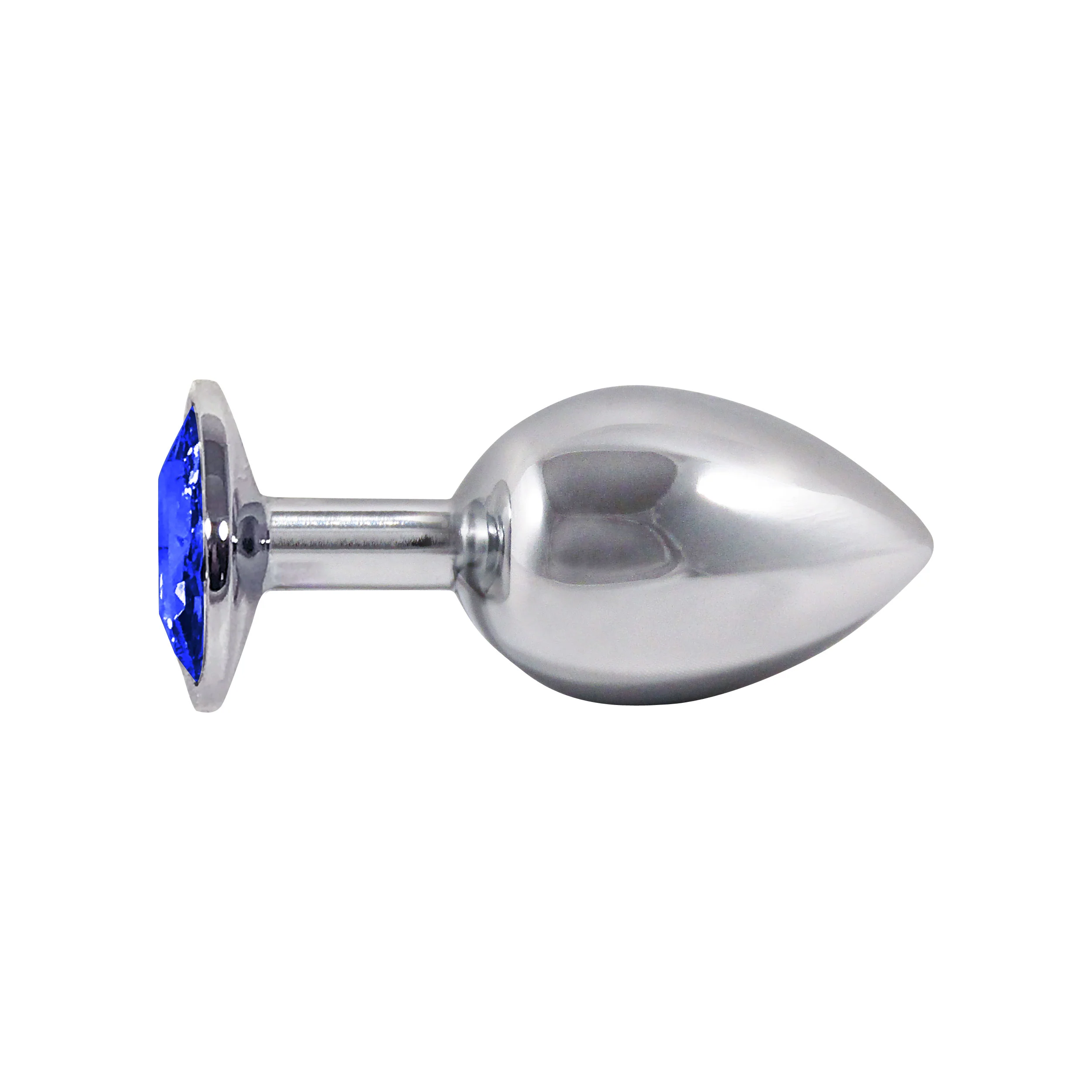 Fetish Pleasure Play Small Anal Plug w/Blue Jewel - Image 2