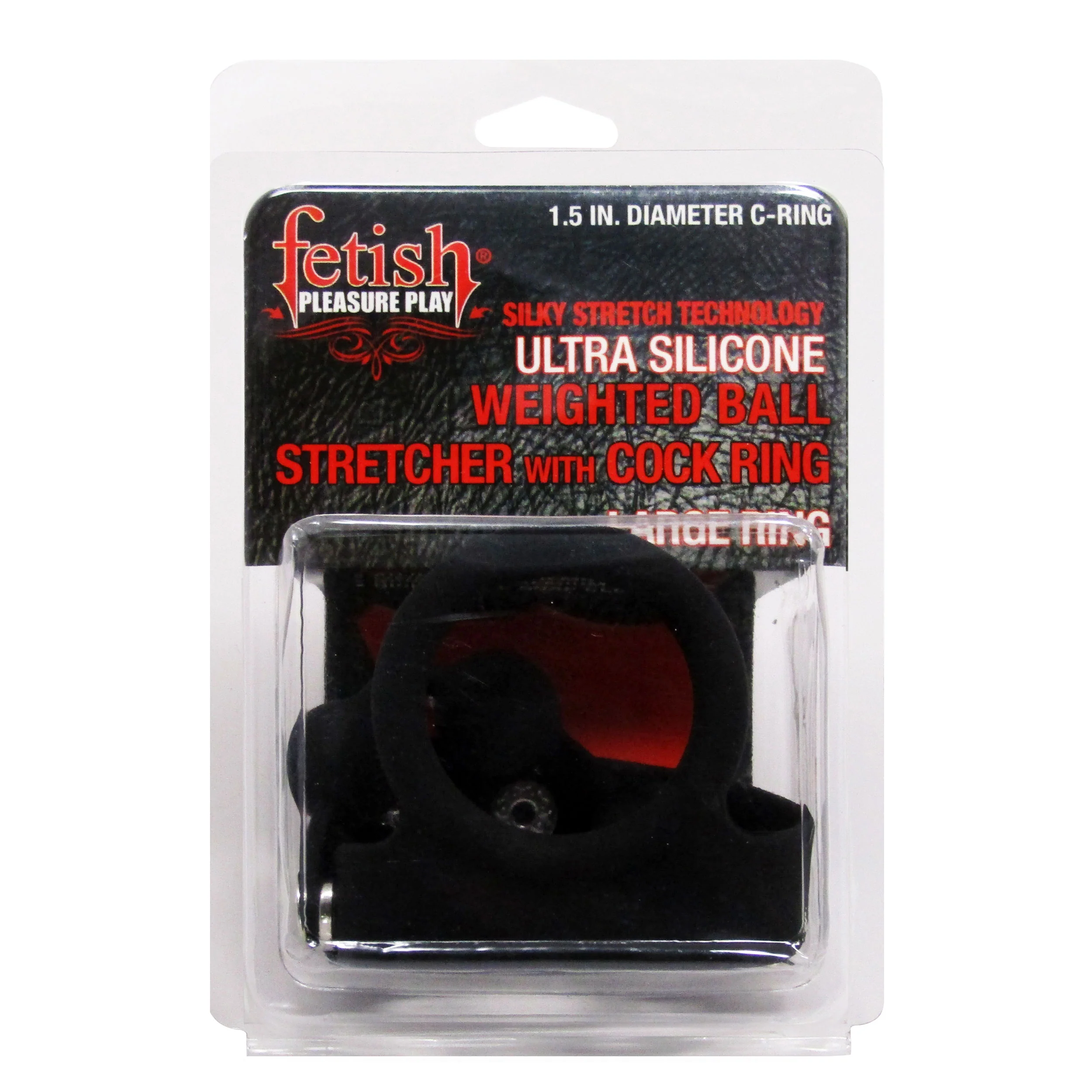 Fetish Pleasure Play Weighted Ball Stretcher w/Cock Ring - Image 6