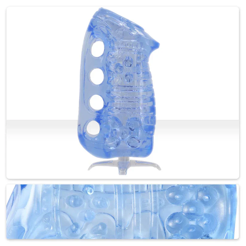 Fleshskins Blue Ice Sleeve with Drying Stand by Fleshlight - Image 4