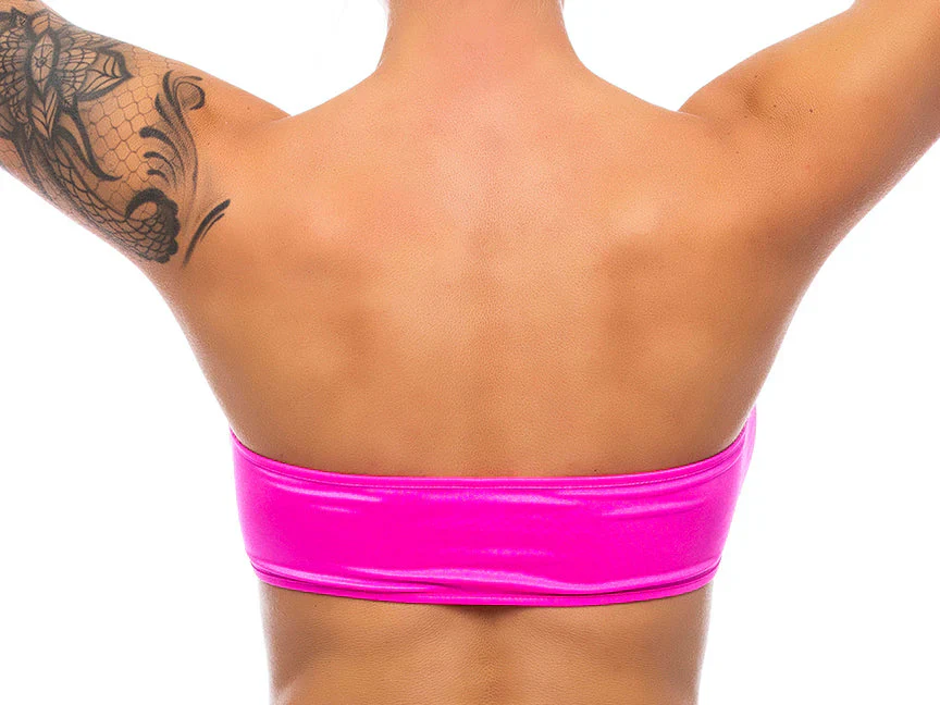 Fuchsia Peekaboo Bandeau Top in S/M - Image 2