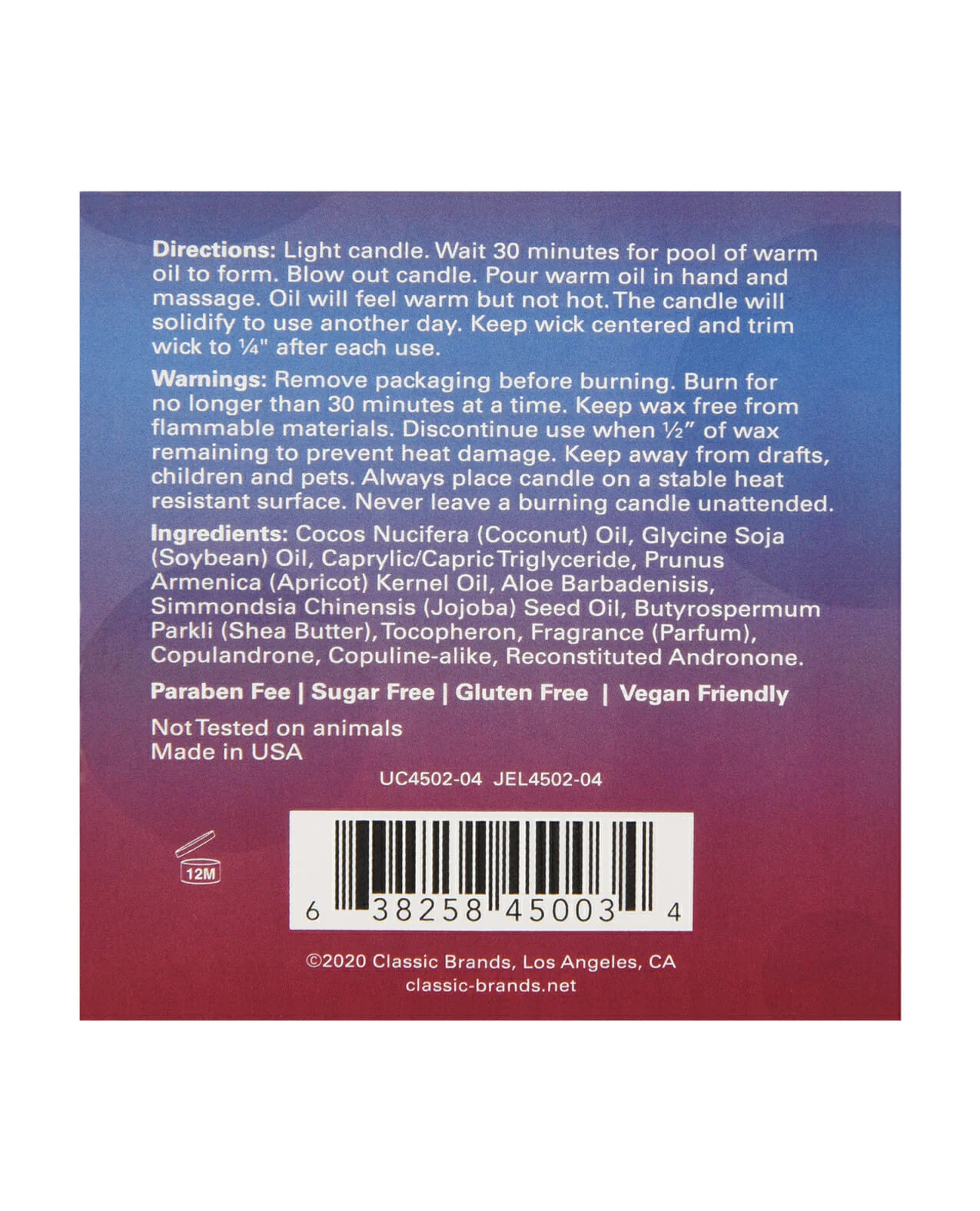 Jelique Get Laid Passion Fruit Massage Candle – 4 oz - Image 3