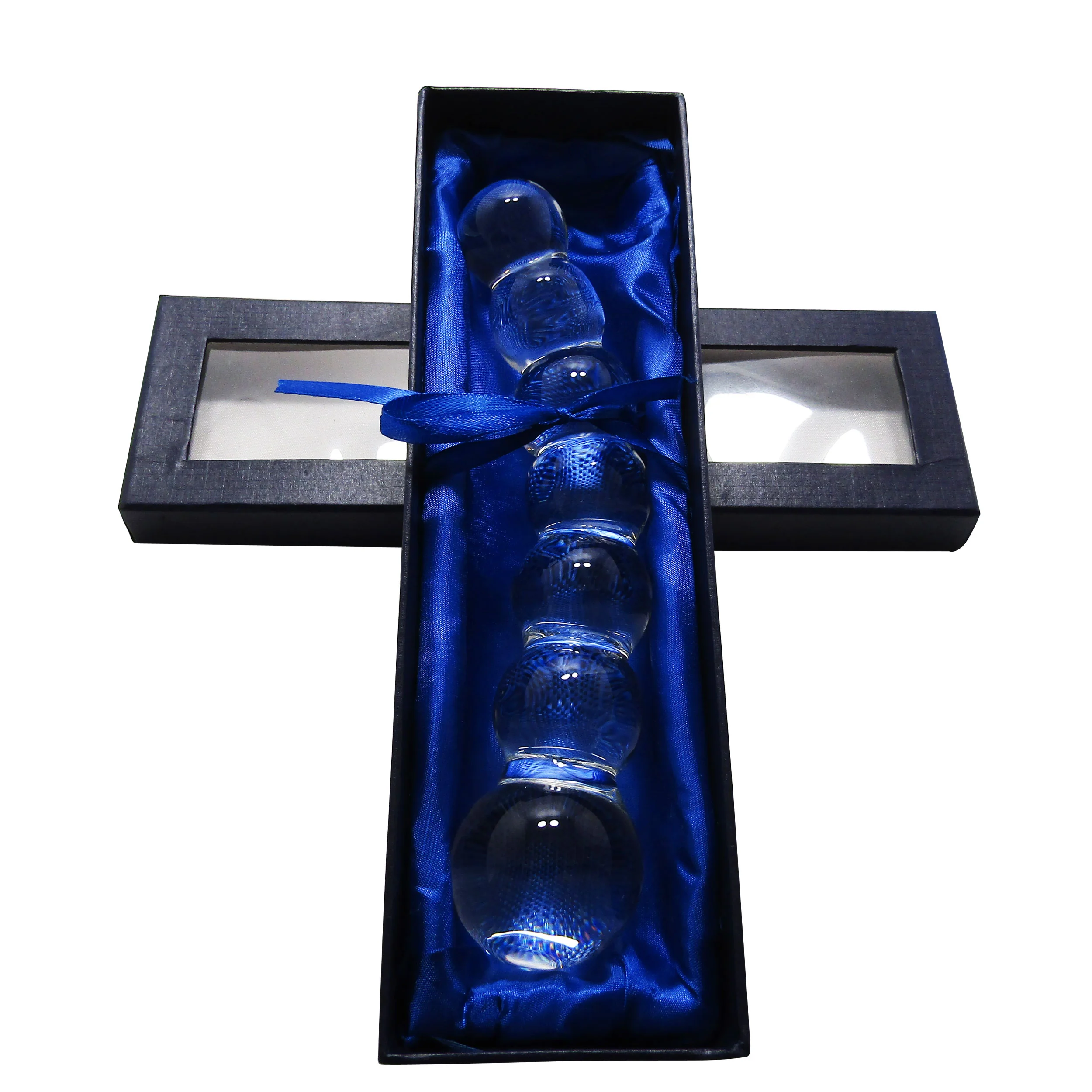 Glass Erotic Play Beaded Massager - Image 2