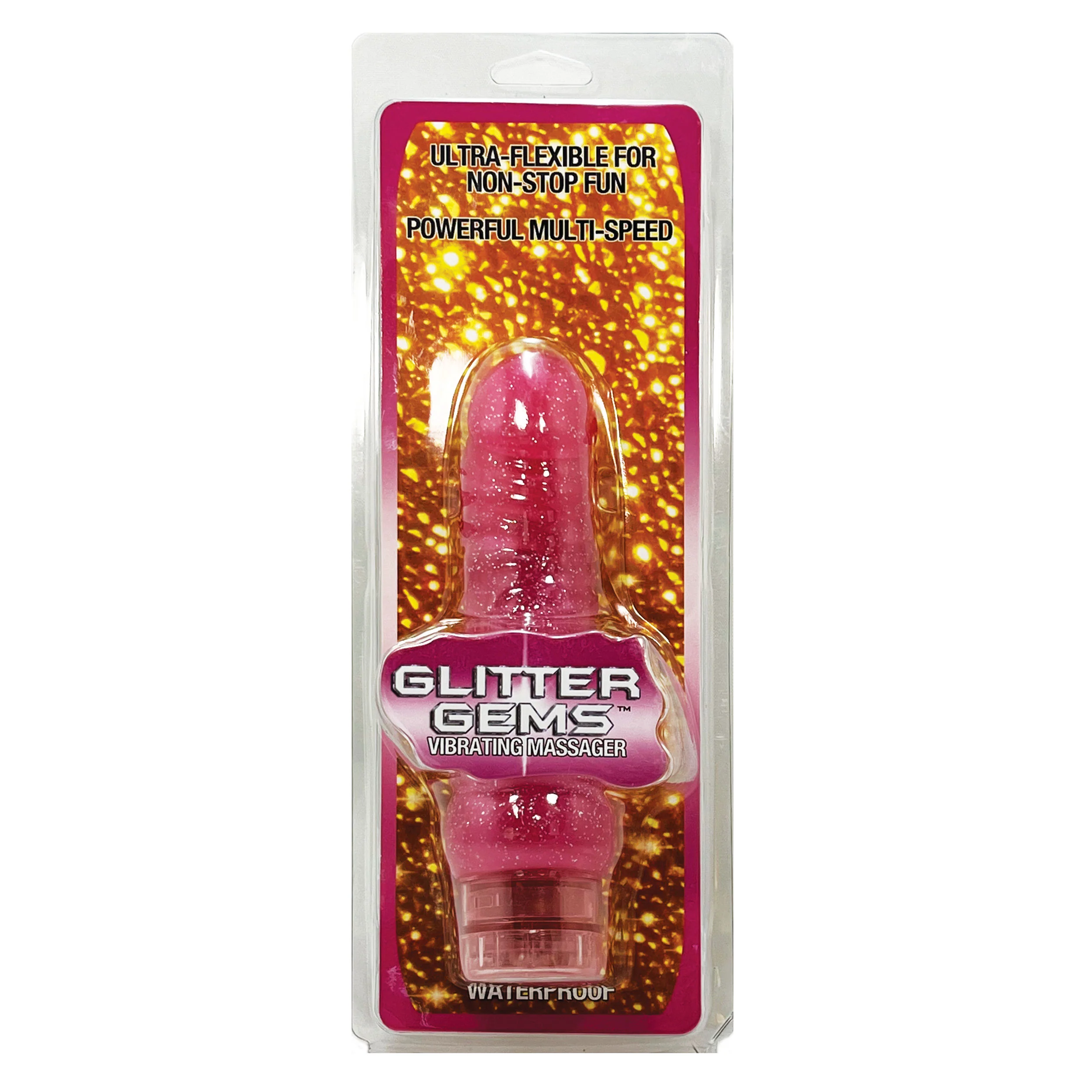 Glitter Gem Pink Vibrator - Image 3