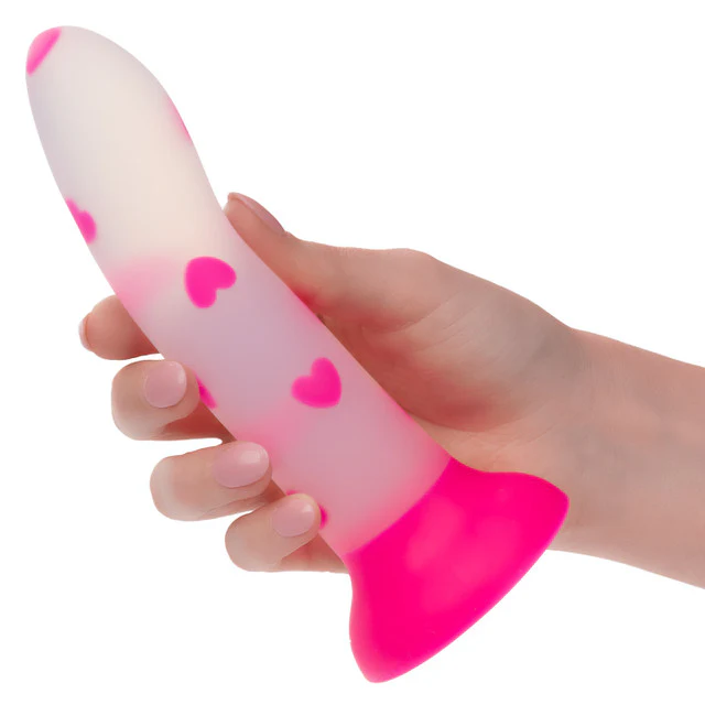 Glowstick Glow-in-the-Dark Hearts Dildo - Image 4