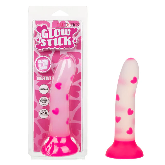 Glowstick Glow-in-the-Dark Hearts Dildo - Image 6