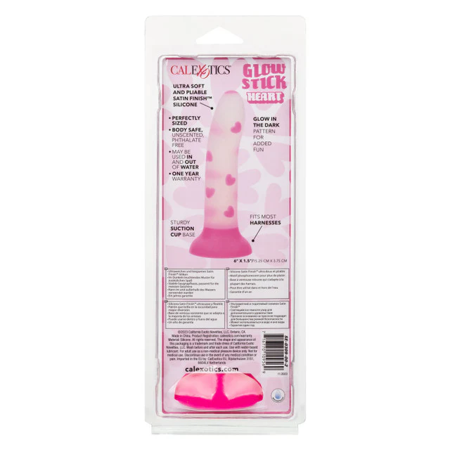 Glowstick Glow-in-the-Dark Hearts Dildo - Image 7