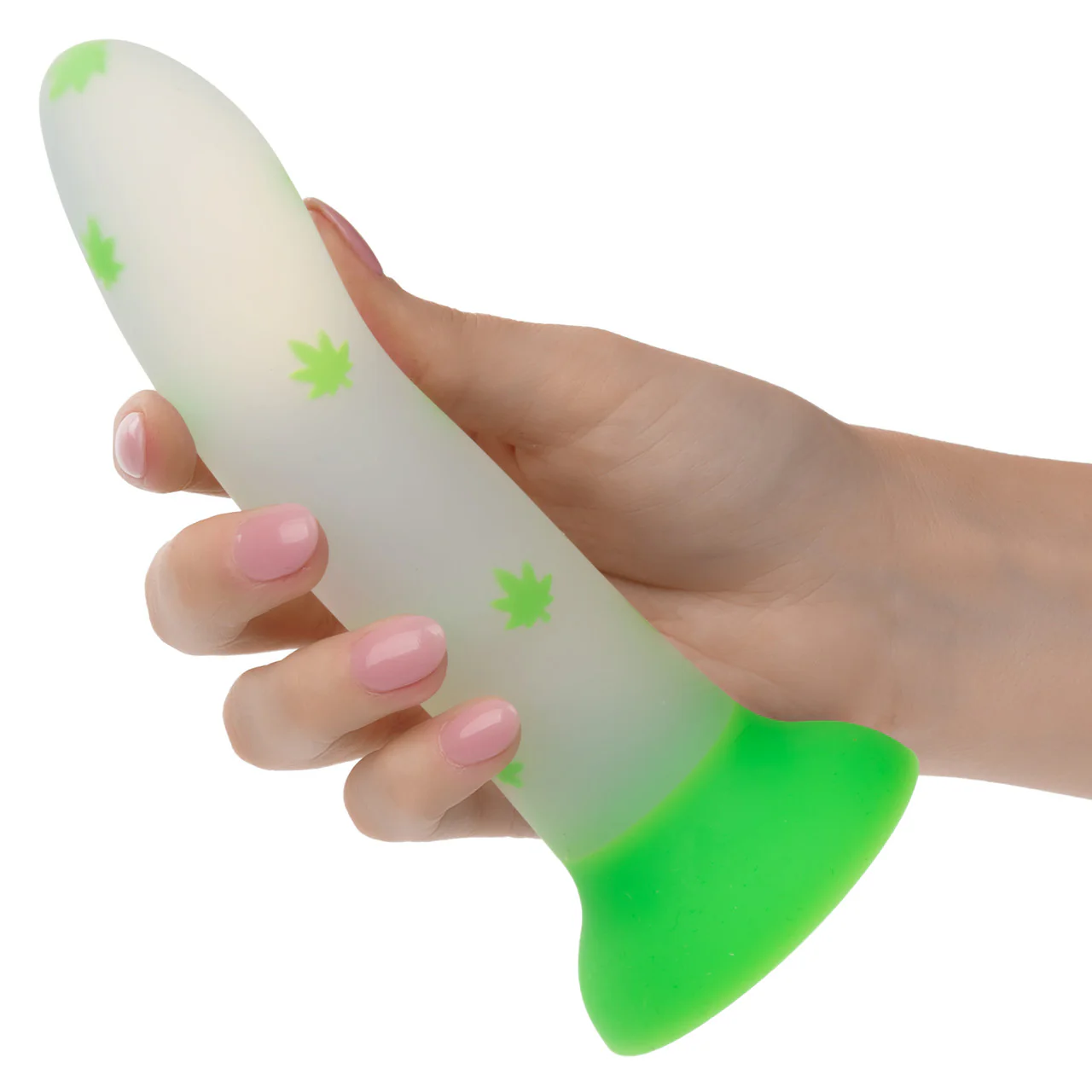Glowstick Glow-in-the-Dark Pot Leaf Dildo - Image 2