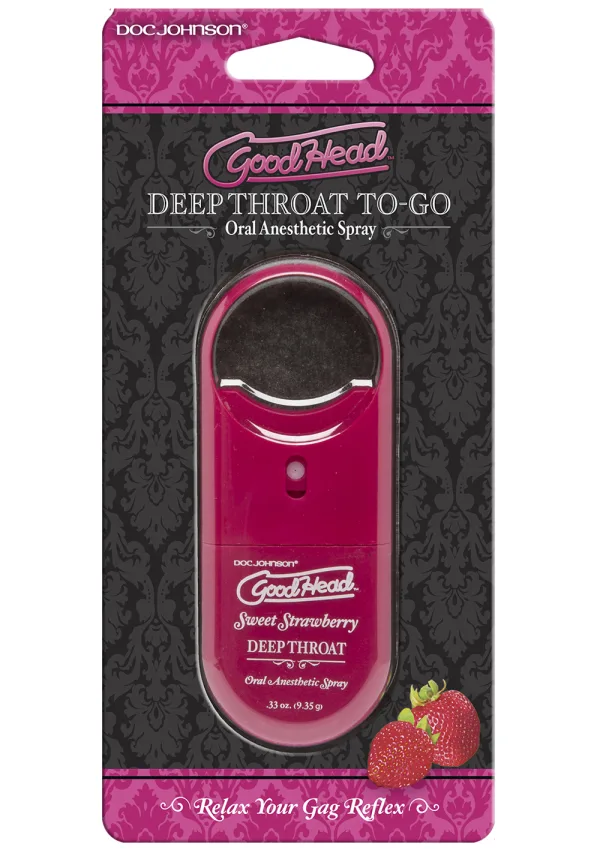 GoodHead Deep Throat To-Go Spray in Strawberry .3oz - Image 2