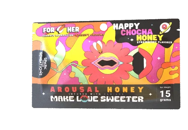 Happy Chocha Arousal Honey for Her - Strawberry Flavor - Image 3