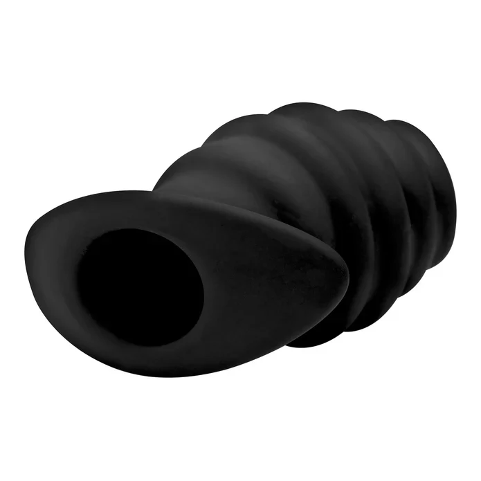 Hive Ass Silicone Ribbed Hollow Anal Plug in Large - Image 3